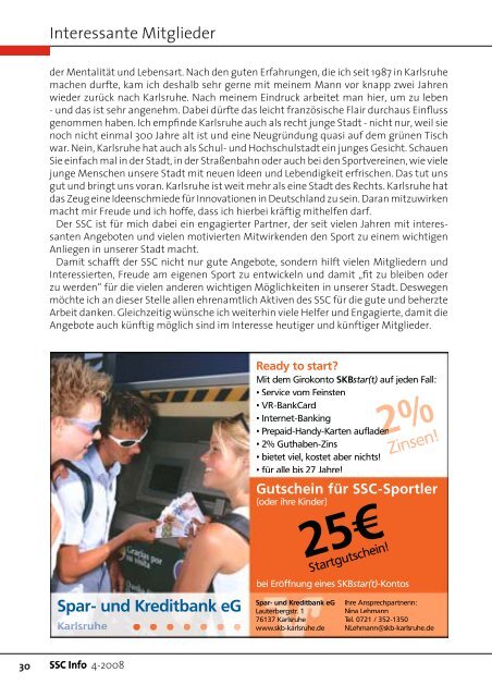 56686_Info 0408.indd - Sport und Schwimmclub Karlsruhe eV