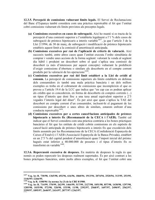 criteris del servei de reclamacions del banc d'espanya en matÃ¨ria ...