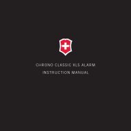 Chrono Classic XLS Alarm Manual - Victorinox