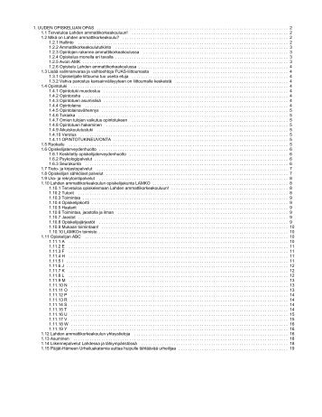 ABC opiskelijalle 2013 - Lahden ammattikorkeakoulu