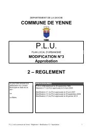 RÃ©glement PLU modifiÃ© - Mairie de Yenne