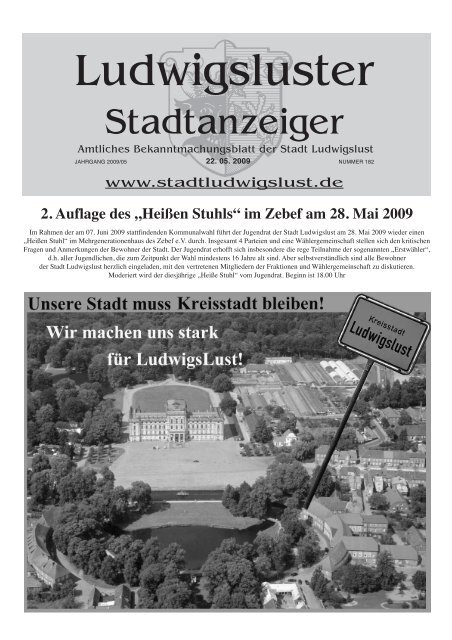 Mai - Stadt Ludwigslust