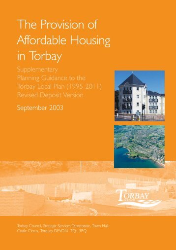 The Provision of Affordable Housing in Torbay - Torbay Council