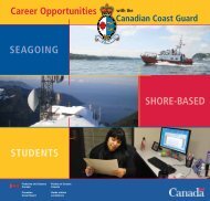 Recruitment Kit's Career Opportunities - Canadian Coast Guard