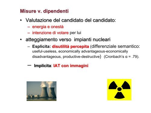 Giudizio generale del politico - Dipartimento di Psicologia dei ...