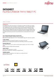 Datasheet Fujitsu LiFEBOOK t4410 taBLEt PC - Laptop.bg