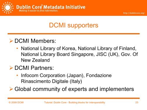 History, objectives and approaches of the Dublin Core Metadata ...