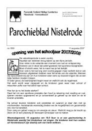 11 aug - Pastorale eenheid Nistelrode - Vorstenbosch