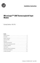 1762-IN013A-EN-P, MicroLogix 1200 Thermocouple/mV Input Module