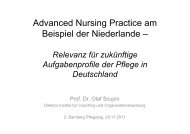 Advanced Nursing Practice am Beispiel der Niederlande â