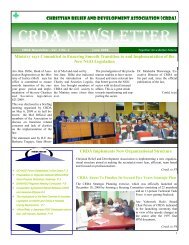 CRDA Newsletter - June 2009.pub - CRDA Ethiopia