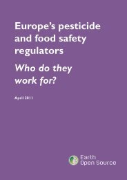 Europe's pesticide and food safety regulators Who do they work for?