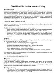 Disability Discrimination Act Policy - The Girls' Day School Trust
