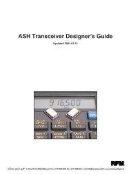 ASH Transceiver Designer's Guide - wireless world AG