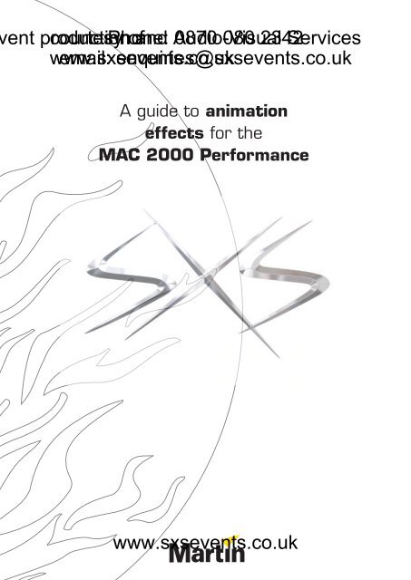 Lighting - Martin MAC-2000-Animation-details - SXS Events