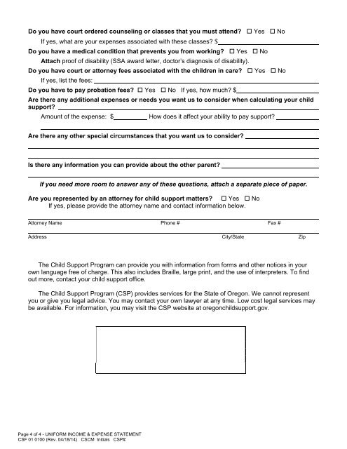 Request for Review - Modification or Termination - Oregon Child ...