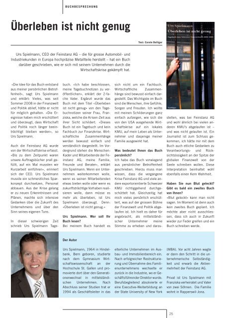 Ausgabe August 2010 - STADTmagazin Rapperswil-Jona