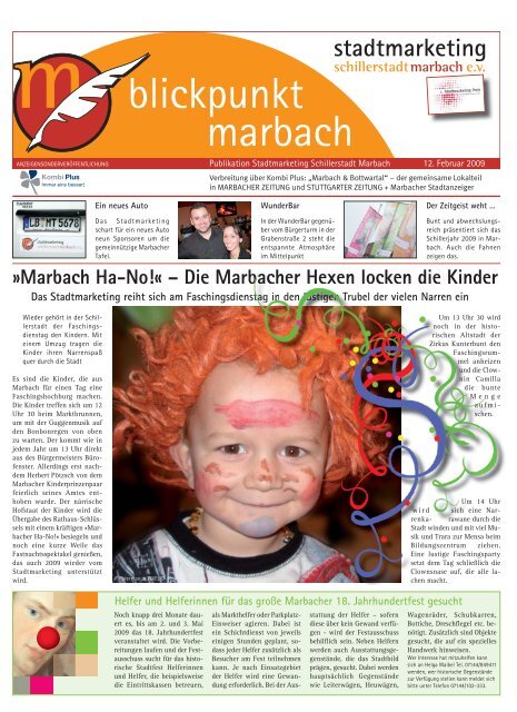 Download des Blickpunkts - Stadtmarketing Schillerstadt Marbach eV