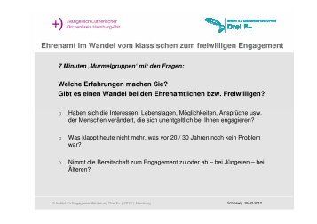 Ehrenamt im Wandel vom klassischen zum freiwilligen Engagement