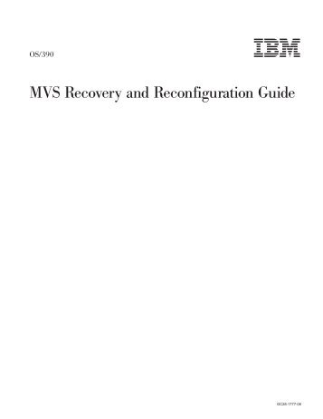 OS/390 V2R10.0 MVS Recovery and Reconfiguration Guide