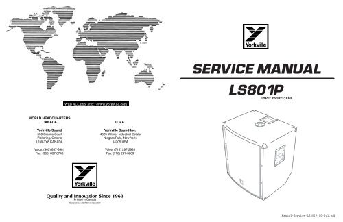 SERVICE MANUAL LS801P - Yorkville Sound