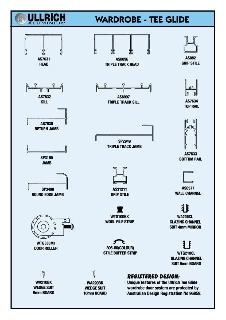 WARDROBE DOOR SYSTEMS - Ullrich Aluminium