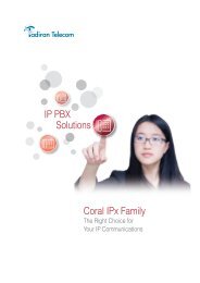 Solutions IP PBX Coral IPx Family - Tadiran Telecom