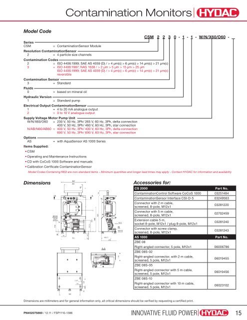 Filter Systems - HYDAC USA