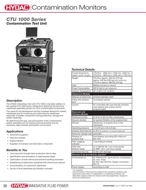 Filter Systems - HYDAC USA