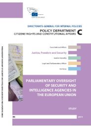 Parliamentary Oversight of Security and Intelligence ... - ISSAT - DCAF