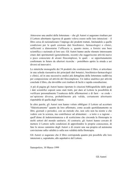 guida bibliografica ai piu' noti fitoterapici - Erboristeria.org.uk