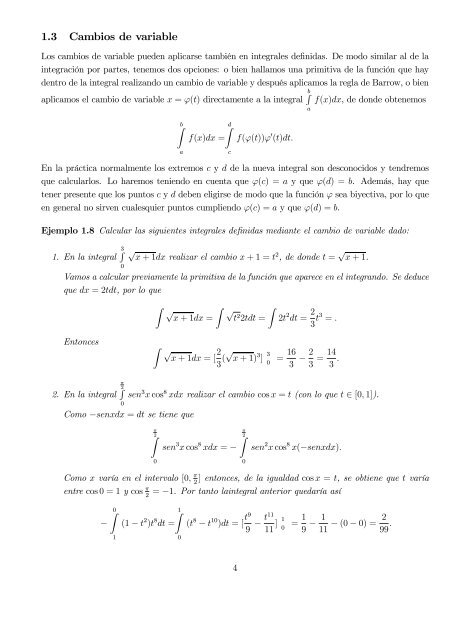 Tema 8: Integral de Riemann