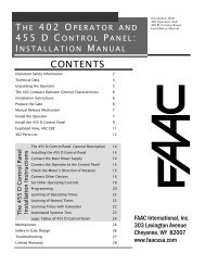 Manual - FAAC USA