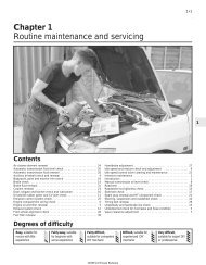 Chapter 1 Routine maintenance and servicing
