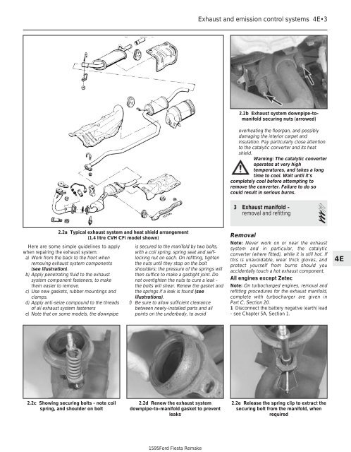 Chapter 1 Routine maintenance and servicing