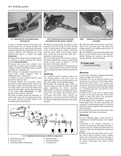 Chapter 1 Routine maintenance and servicing