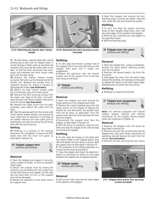 Chapter 1 Routine maintenance and servicing