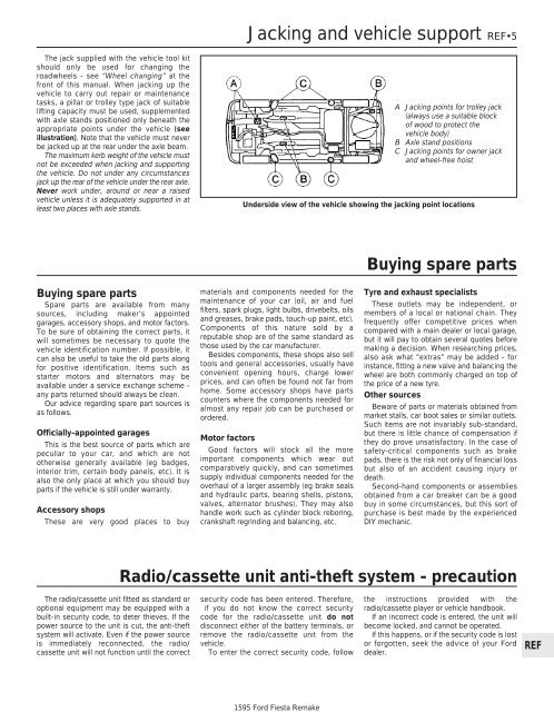 Chapter 1 Routine maintenance and servicing