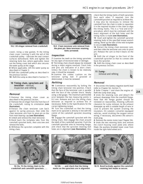 Chapter 1 Routine maintenance and servicing