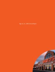 Big Lots, Inc. 2005 Annual Report