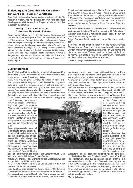 Amtsblatt der Stadt Stadtroda