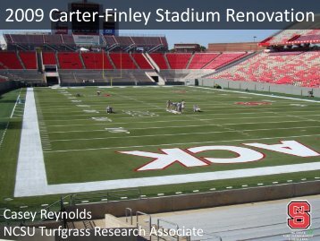 2009 Carter-Finley Stadium Renovation - TurfFiles