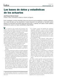 Las bases de datos y estadÃ­sticas de los actuarios - Revista Ãndice