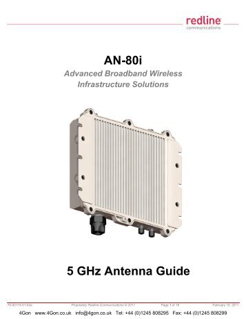 AN-80i 5 GHz Antenna Guide - 4Gon