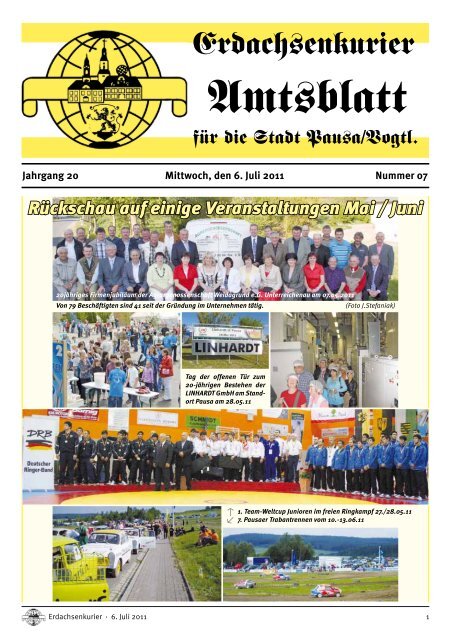 Erdachsenkurier Juli 2011 - Pausa