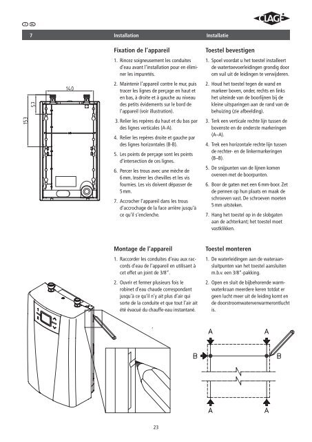 Elektronischer Durchlauferhitzer CEX-U - Kama