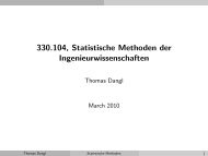 330.104, Statistische Methoden der Ingenieurwissenschaften - IMW