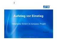 Aufstieg vor Einstieg - MACH1 Weiterbildung