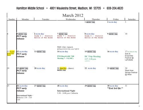 Hamilton Middle School - Madison Metropolitan School District