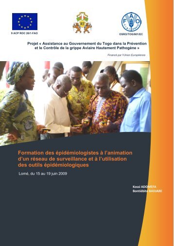 Rapport de formation des Ã©pidÃ©miologistes - fao ectad bamako